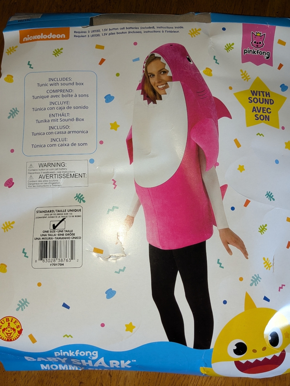 Pinkfong Pink Baby Shark Costume for Women